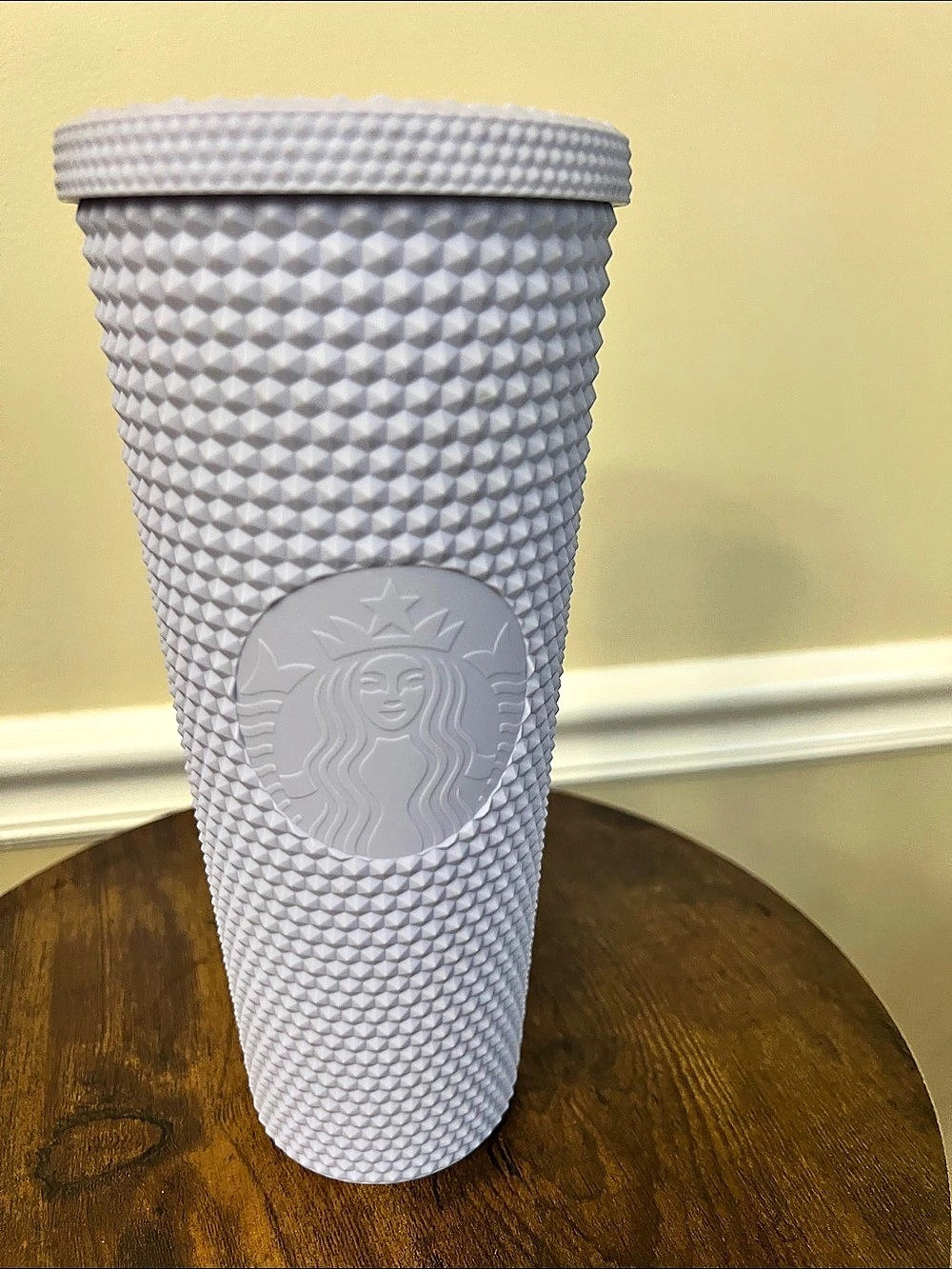 Starbucks Lilac Studded Cold Cup 24 oz Gray